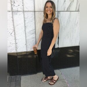 Black and White Polka Dot Jumpsuit